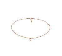 Elli - Ladies - Collarino in argento sterling 925 color oro rosa con sfere e mezzaluna 36 cm