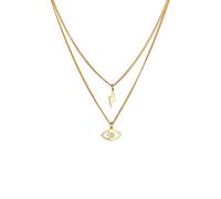 Elli - Layer Evil Eye Fulmine Ciondolo Trend con cristalli in 925 Sterling Silver Collane 1 pieces female