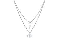 Elli - Layer Evil Eye Fulmine Ciondolo Trend con cristalli in 925 Sterling Silver Collane 1 pieces female