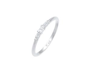 Elli - Marchesa Elegante Fidanzamento con Cristalli di Zirconia in Argento Sterling 925 Anelli 1 pieces female