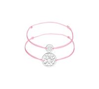 Elli - motivo base fiori della vita in Argento Sterling 925 placcato oro rosa Bracciali e Braccialetti 1 pieces female