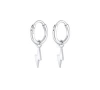 Elli - Orecchini a cerchio in Argento Sterling 925 con pendente a forma di lampo 1 pieces female