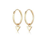 Elli Orecchini a cerchio in Argento Sterling 925 pendente