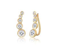 Elli Orecchini Geo da donna con cristalli in Argento 925 Multicolore