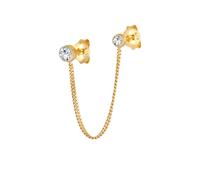 Elli - Orecchini a doppio stallone Trend Blogger con Cristalli in argento sterling 925 1 pieces female