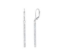 Elli Orecchini Pendenti Geo Bacchetta in Argento Sterling 925 con Cristalli – 1 pezzo Donna
