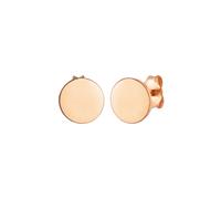 Elli - Orecchini a perno rotondo lucido di base in argento sterling 925 1 pieces female