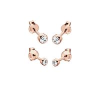 Elli - Orecchini a perno Set di 2 con cristallo in Argento Sterling 925 1 pieces female