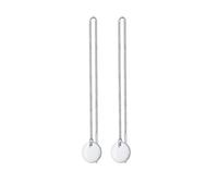 Elli - Piastrina Cerchio Passare Attraverso Trend in Argento Sterling 925 Orecchini 1 pieces female