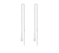 Elli Orecchini Donne Orecchini Pendenti Goccia Ciondolo Pull Through di Base in Argento Sterlino 925