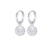 Elli - Orecchini Ciondolo Sun Antique Vintage Trend in 925 Sterling Silver Placcato Oro Orecchini a cerchio 1 pieces female