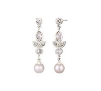 Elli - Orecchini con Perle Swarovski, 925 Sterling Silver 1 pieces female