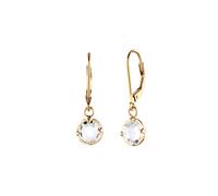 Elli - Orecchini Corti Cristalli Vetro Bianco 925 Sterling Silver 1 pieces female