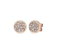 Elli Orecchini da donna a cerchio con cristalli in argento sterling 925