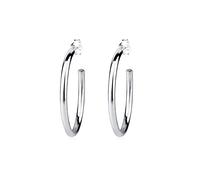 Elli Orecchini da donna Basic Minimal, in argento sterling 925, misura unica, Sfaccettatura, Nessuna pietra preziosa