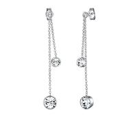 Elli Orecchini da Donna in Argento 925 con Cristallo Bianco