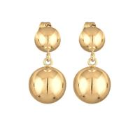 Orecchini da donna a forma di sfera, design alla moda, in ottone dorato, per donne, ragazze, mamma, altezza 22 mm, larghezza 10 mm