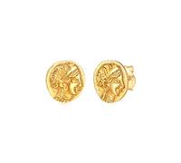 Elli Orecchini da donna in argento Sterling 925 placcato oro, misura unica, Argento sterling, Senza gemme