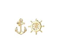 Elli Orecchini Da Donna Maritim Orecchini Timone Ancora, In Argento 925 - 0301592715