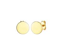 Elli - Orecchini a perno rotondo lucido di base in argento sterling 925 1 pieces female
