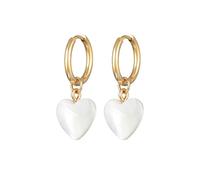 ELLI Orecchini 'Herz' oro / bianco perla, Taglia One Size