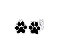 Elli Orecchini Donne Orecchini a Perno Animale Cane Gatto Filigrana con Smalto in Argento Sterlino 925