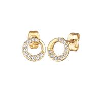 Elli Orecchini Donne Orecchini a Perno Crechio Geo Colore Oro con Cristalli