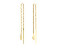 Elli Orecchini Donne Orecchini Pendenti Goccia Ciondolo Pull Through di Base in Argento Sterlino 925