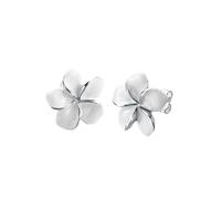 Elli Orecchini Frangipani Blüte Natur Blume Emaille 925 Silber