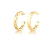 Elli - Clip per Orecchio Set di 2 Aspetto Organico Minimale di Base Regolabile in argento sterling 925 Earcuff 1 pieces female