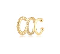 Elli - Clip per Orecchio Set Geo Minimalista Look in Argento Sterling 925 Earcuff 1 pieces female