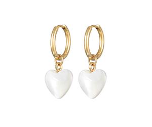 ELLI Orecchini 'Herz' oro / bianco perla Donna ELLI One Size