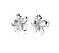 Elli Orecchini Donne Orecchini a Perno Fiore di Frangipani Natura Filigrana in Argento Sterlino 925