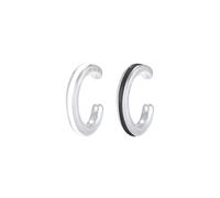 Elli - Set di orecchini Basico Minimo nero con smalto in argento sterling 925 Orecchini 1 pieces female