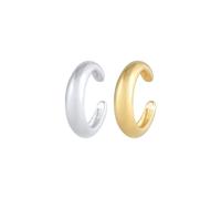 Elli - Earcuff Set Bicolore Rondo Curvo Trend Blogger in Argento Sterling 925 Placcato Oro 1 pieces female