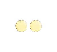 Elli - Orecchini a perno rotondo lucido di base in argento sterling 925 1 pieces female