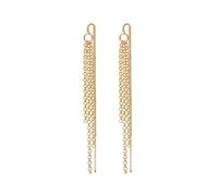 Elli - Orecchini Pendenti Catene Pull Through in Argento Sterling 925 1 pieces female