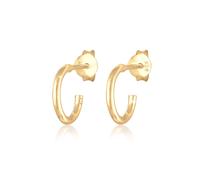 Elli - I Creoli Senza Tempo - un'Imperdibile Tendenza di Base in Argento Sterling 925 Orecchini a cerchio 1 pieces female