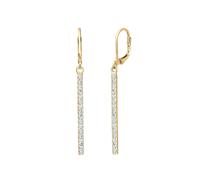Elli - Orecchini Pendenti Geo Bacchetta con Cristalli in Argento Sterling 925 1 pieces female