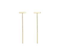 Elli - Orecchini Pendenti Pull-Through Bacchetta Geo Tendenza in Argento Sterling 925 Collane 1 pieces female