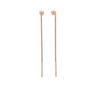 Elli - Orecchini Pendenti Sfera Minimale Pull Through in Argento Sterling 925 1 pieces female