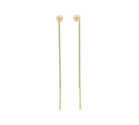 Elli - Orecchini Pendenti Sfera Minimale Pull Through in Argento Sterling 925 1 pieces female