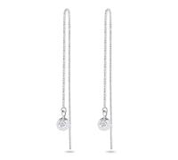 Elli - Orecchini Pendenti Sfera Pieno di Fascino con Cristalli in Argento Sterling 925 1 pieces female