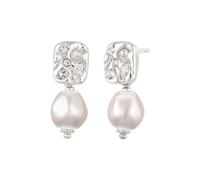 Elli - Orecchini Platelet mit Perlen von Swarovski® 925 Sterling Silver 1 pieces female