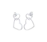Elli - Orecchini Plug Cuore Amore Trend in argento sterling 925 1 pieces female