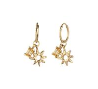 Elli - Orecchino Creole Sole Citrino Giallo 925 Sterling Silver Orecchini 1 pieces female