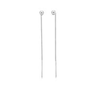 Elli Orecchini Pendenti Sfera Minimale Pull Through Argento Sterling 925 1 pezzo donna