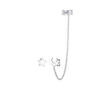 Elli Orecchino Donna Stelle Mezza Luna Tendenza in Argento Sterling 925