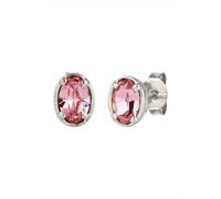 Elli - Orecchino ovale Cristalli Vetro Rosa 925 Sterling Silver Orecchini 1 pieces female