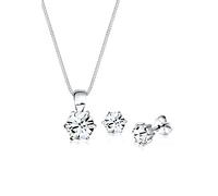 Elli Set di Gioielli Donne di Base con Cristalli in Argento Sterlino 925